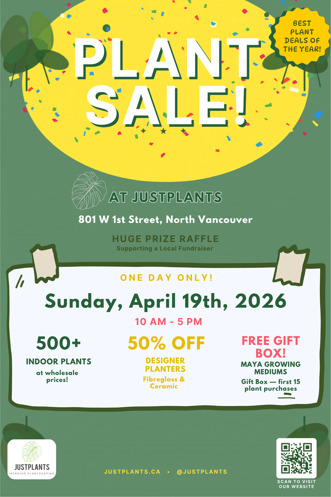 spring sale Justplants in North Vancouver