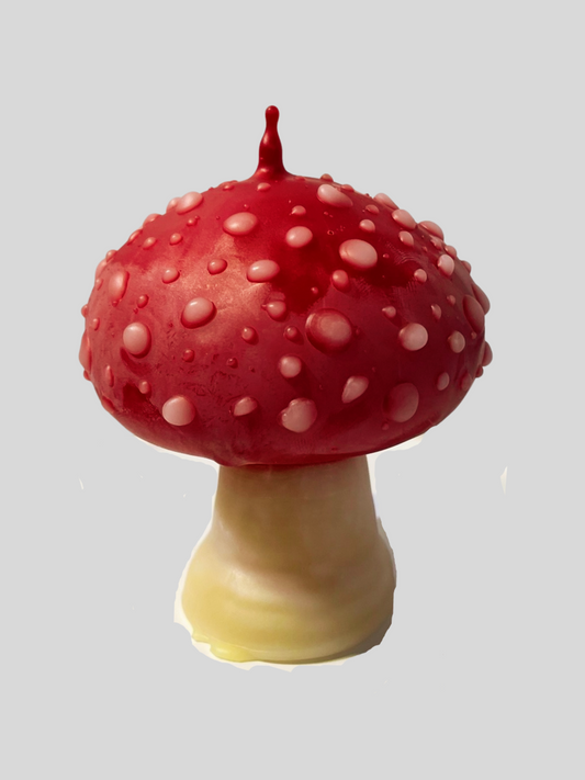 Mushroom Beeswax Candle